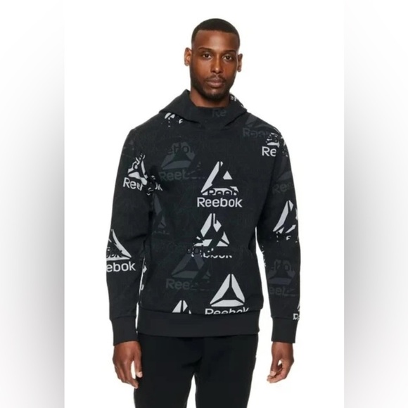 Reebok Men's Unwind Hoodie Black Size Large NWOT - Picture 1 of 8